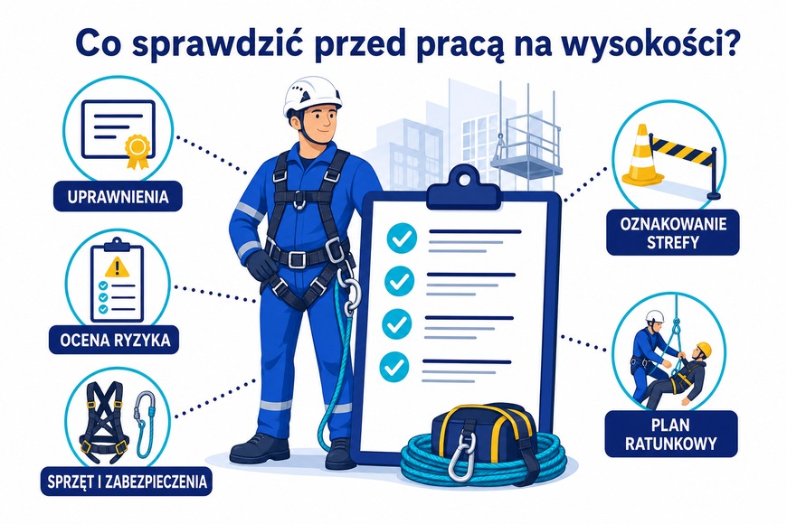 Co sprawdzić przed pracą na wysokości Elementy weryfikacji bezpieczeństwa przed myciem okien na wysokości